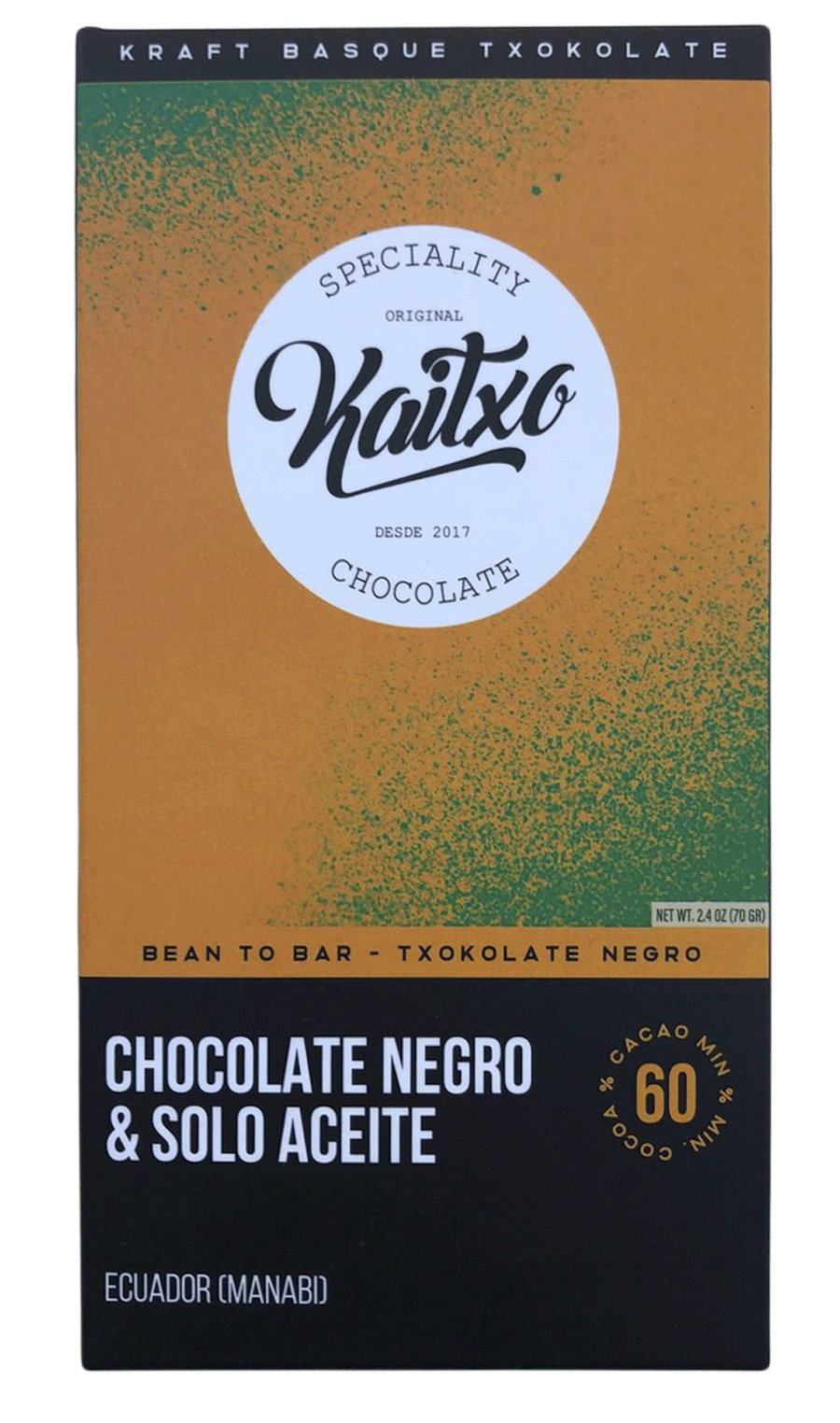 chocolate negro & solo aceite